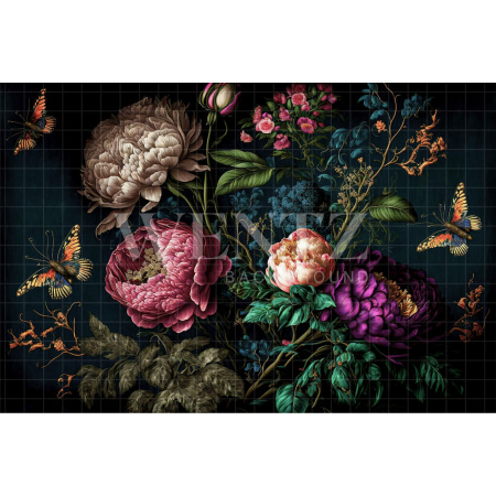 Fabric Photography Background Floral Fine Art / Backdrop 2787