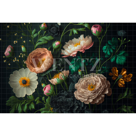 Fabric Photography Background Floral Fine Art / Backdrop 2788