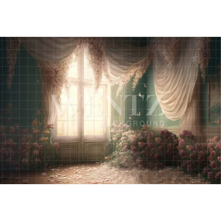 Fabric Photography Background Mother's Day Flowery Room / Backdrop 2803