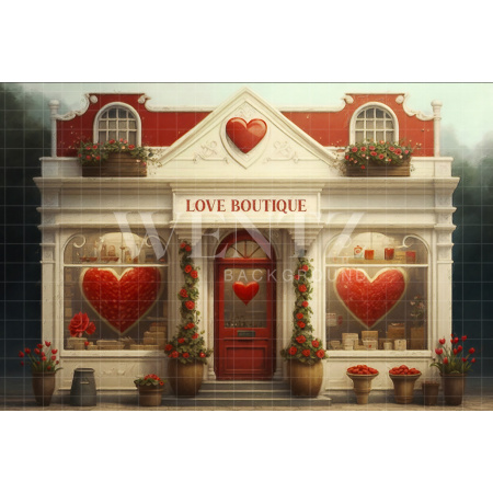 Fabric Photography Background Valentine's Day Love Boutique / Backdrop 2840