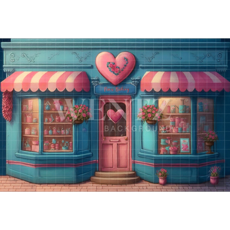 Fabric Photography Background Paris Bakery / Backdrop 2841