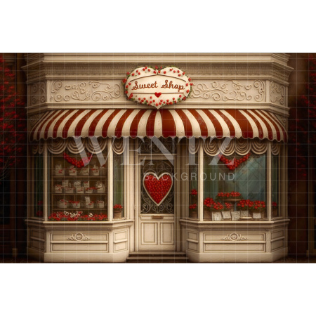 Fabric Photography Background Sweet Shop / Backdrop 2843