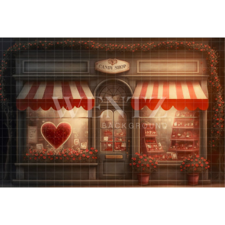 Fabric Photography Background Sweet Shop / Backdrop 2844