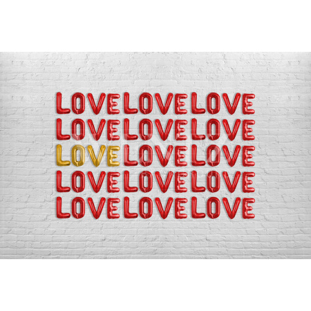 Fabric Photography Background Valentine's Day Love Panel / Backdrop 2855