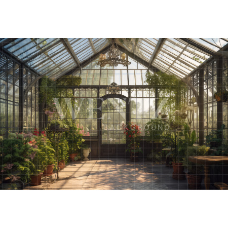 Fabric Photography Background Flower Greenhouse / Backdrop 3123
