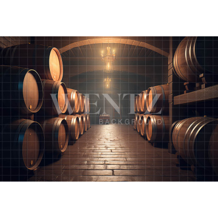 Fabric Photography Background Set with Barrel / Backdrop 3243