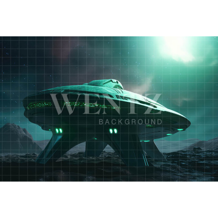 Fabric Photography Background Spaceship / Backdrop 3269