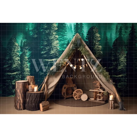 Fabric Photography Background Camping / Backdrop 3277