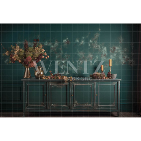 Fabric Photography Background Set with Flowers / Backdrop 3314