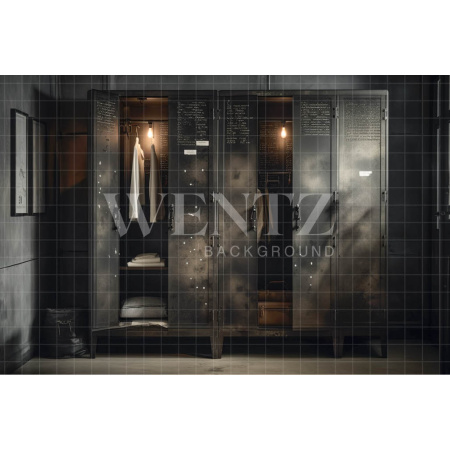 Fabric Photography Background Old Locker / Backdrop 3380