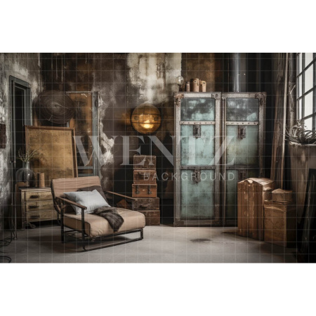 Fabric Photography Background Rustic Room / Backdrop 3385