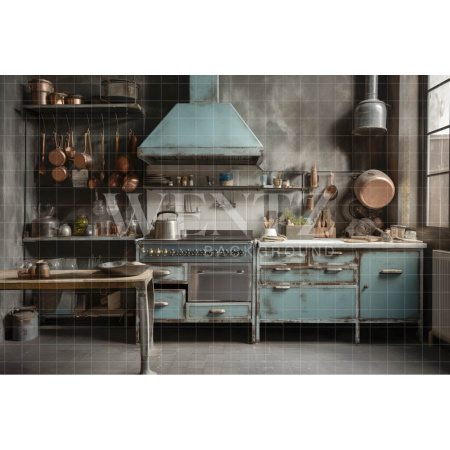 Fabric Photography Background Rustic Kitchen / Backdrop 3393