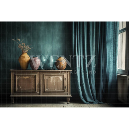Fabric Photography Background Room with Vases / Backdrop 3402