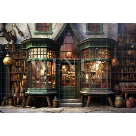 Fabric Photography Background Wizard Shop / Backdrop 3459