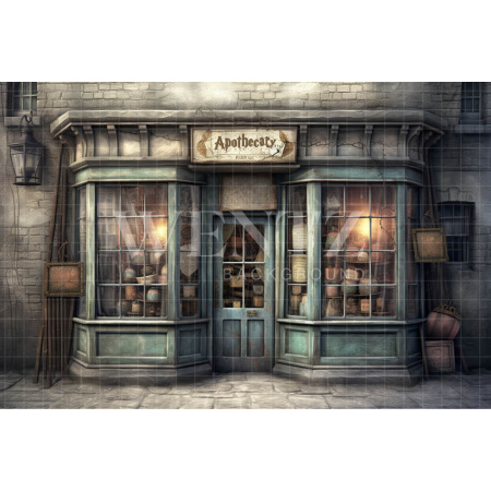 Fabric Photography Background Wizard Shop / Backdrop 3462