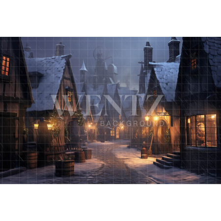 Fabric Photography Background Magic Village / Backdrop 3483