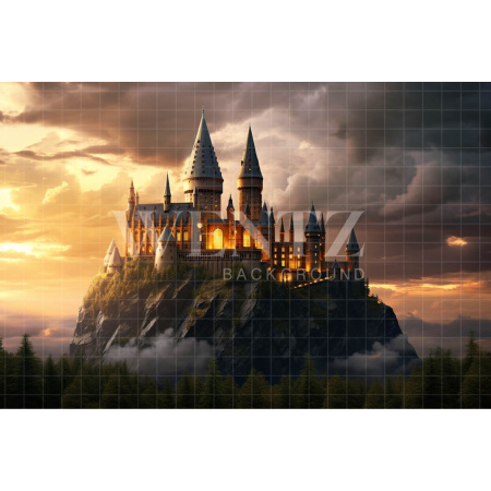 Fabric Photography Background Wizard's Castle / Backdrop 3485