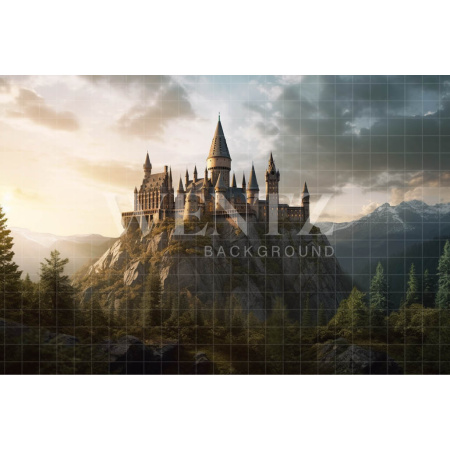 Fabric Photography Background Wizard's Castle / Backdrop 3486