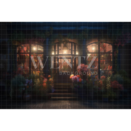 Fabric Photography Background Flower Shop / Backdrop 3552
