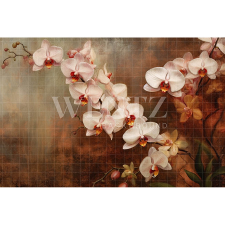 Fabric Photography Background Orchids / Backdrop 3562