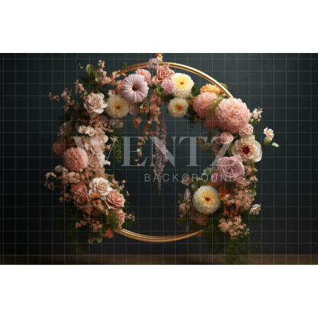 Fabric Photography Background Floral Arch / Backdrop 3576