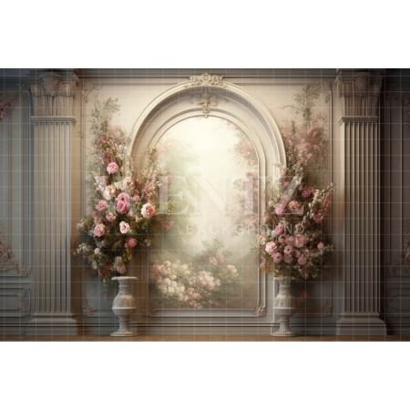 Fabric Photography Background Floral Wall / Backdrop 3601