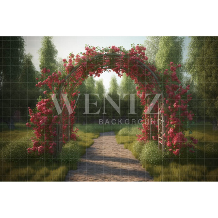 Fabric Photography Background Floral Arch / Backdrop 3613