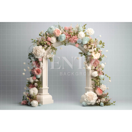 Fabric Photography Background Floral Arch / Backdrop 3624