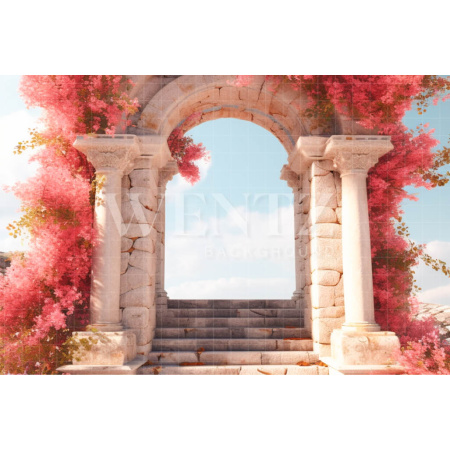 Fabric Photography Background Vertical Flower Arch / Backdrop 3625