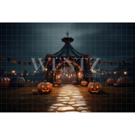 Fabric Photography Background Halloween Tent / Backdrop 3706