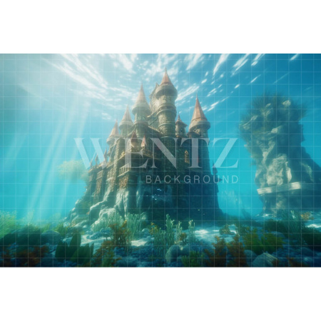 Fabric Photography Background Mermaid's Castle / Backdrop 3774