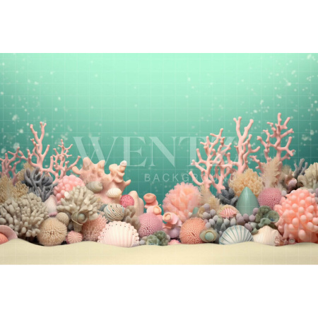 Fabric Photography Background Ocean / Backdrop 3775
