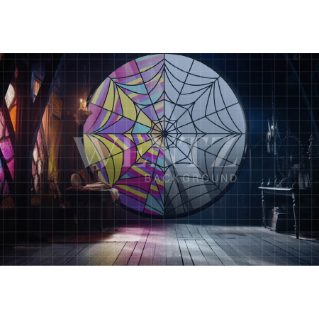 Fabric Photography Background Colorful Window / Backdrop 3779