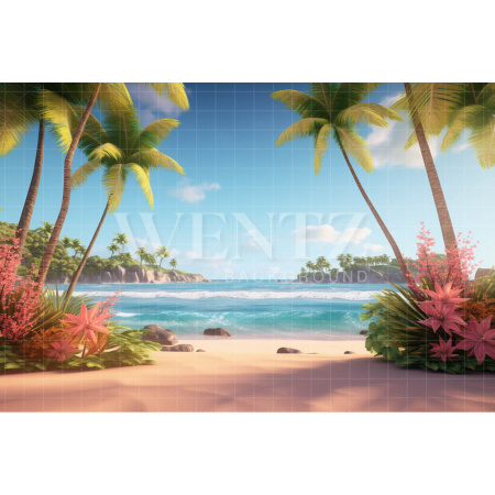 Fabric Photography Background Beach / Backdrop 3791