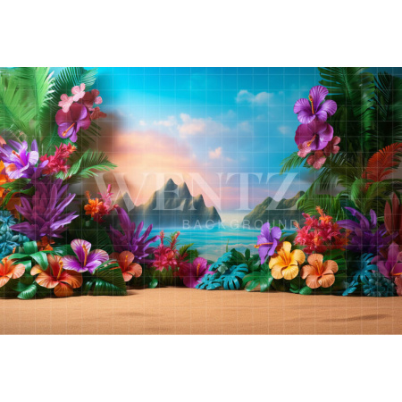 Fabric Photography Background Floral Summer / Backdrop 3794