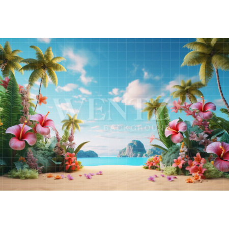 Fabric Photography Background Floral Summer / Backdrop 3795