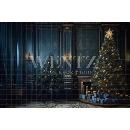 Fabric Photography Background Christmas Room Luxury / Backdrop 3808