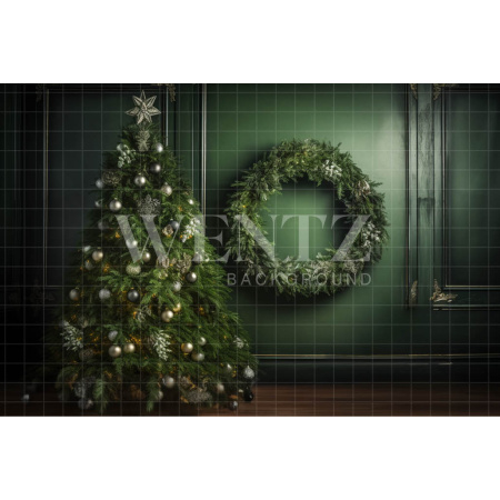 Fabric Photography Background Christmas Room / Backdrop 3822