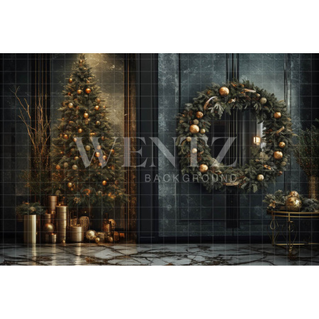 Fabric Photography Background Luxury Christmas / Backdrop 3841