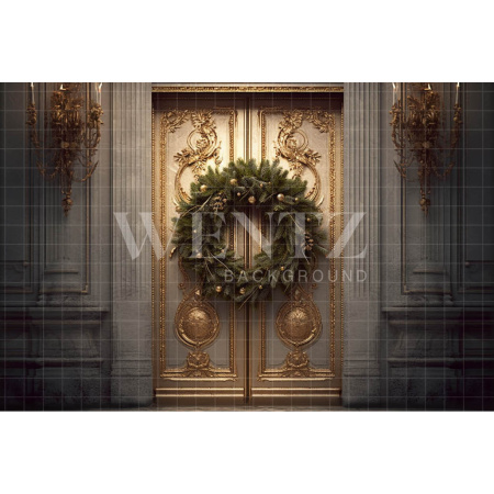 Fabric Photography Background Golden Door / Backdrop 3855