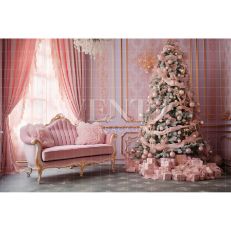 Fabric Photography Background Pink Room / Backdrop 3910