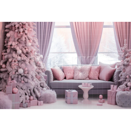 Fabric Photography Background Pink Room / Backdrop 3911