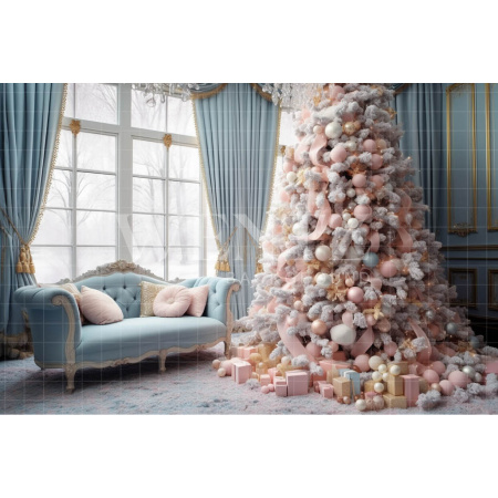 Fabric Photography Background Pastel Colors Christmas Set / Backdrop 3914