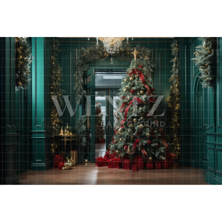 Fabric Photography Background Luxury Christmas Set / Backdrop 3919