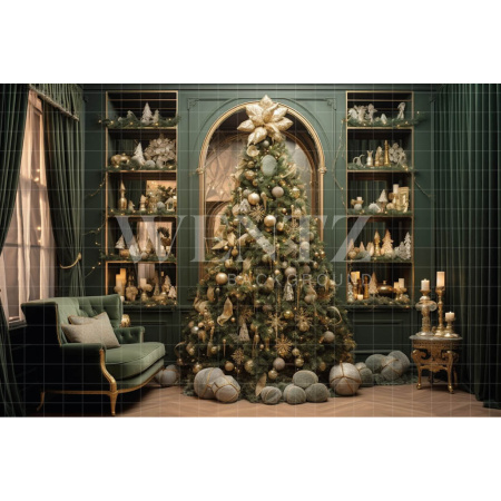Fabric Photography Background Christmas Set / Backdrop 3935
