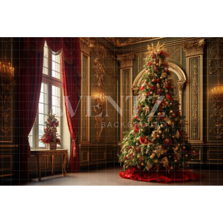 Fabric Photography Background Luxury Christmas Set / Backdrop 3939