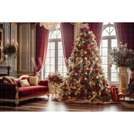 Fabric Photography Background Luxury Christmas Set / Backdrop 3941