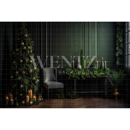 Fabric Photography Background Classic Christmas Set / Backdrop 3992