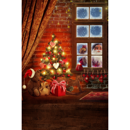 Fabric Photography Background Christmas / Backdrop 4000