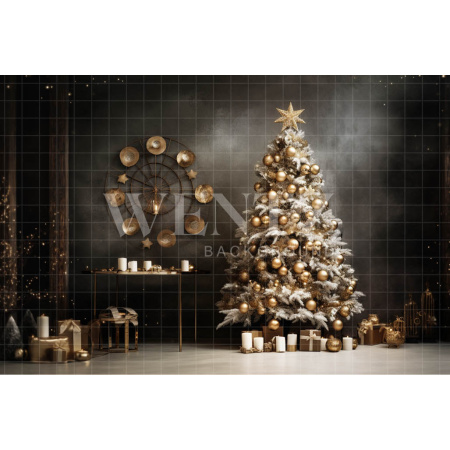Fabric Photography Background Christmas Decoration / Backdrop 4018